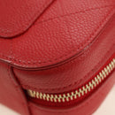CHANEL Matelasse Chic Affinity Chain Bag Caviar Skin Red Gold CC Auth 189719M-18