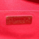 CHANEL Matelasse Chic Affinity Chain Bag Caviar Skin Red Gold CC Auth 189719M-21