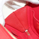 CHANEL Matelasse Chic Affinity Chain Bag Caviar Skin Red Gold CC Auth 189719M-23