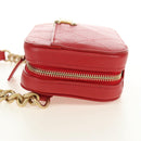 CHANEL Matelasse Chic Affinity Chain Bag Caviar Skin Red Gold CC Auth 189719M-4
