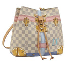 LOUIS VUITTON Damier Azur Summer Trunk Neo Noe Bag N41066 LV Auth 189720SM-1