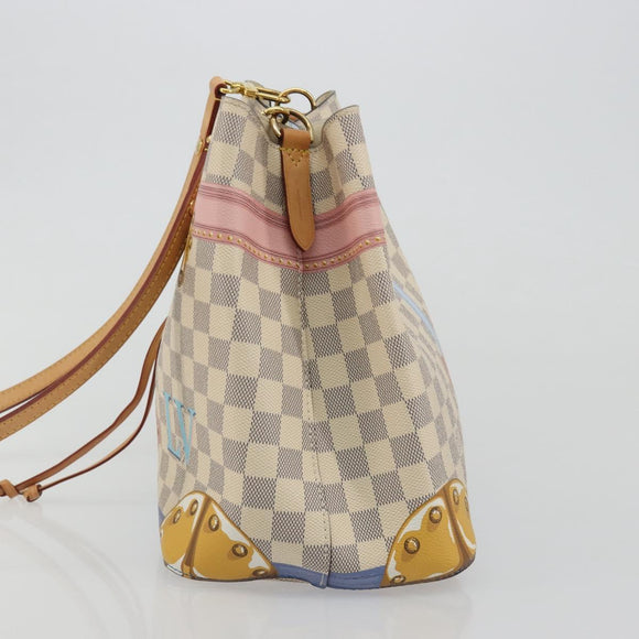 LOUIS VUITTON Damier Azur Summer Trunk Neo Noe Bag N41066 LV Auth 189720SM