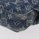 LOUIS VUITTON Monogram Denim Bum Bag Body Bag Blue M95347 LV Auth 189722SAV-16