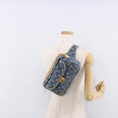 LOUIS VUITTON Monogram Denim Bum Bag Body Bag Blue M95347 LV Auth 189722SAV-24