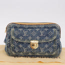 LOUIS VUITTON Monogram Denim Bum Bag Body Bag Blue M95347 LV Auth 189722SAV-12
