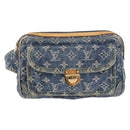 LOUIS VUITTON Monogram Denim Bum Bag Body Bag Blue M95347 LV Auth 189722SAV-13