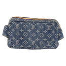 LOUIS VUITTON Monogram Denim Bum Bag Body Bag Blue M95347 LV Auth 189722SAV-2