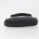 CHANEL Matelasse Chain Shoulder Bag Caviar Skin Black Gold CC Auth 189723V-5
