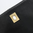 CHANEL Wild Stitch Chain Shoulder Bag Leather Black Gold CC Auth 189724V-8