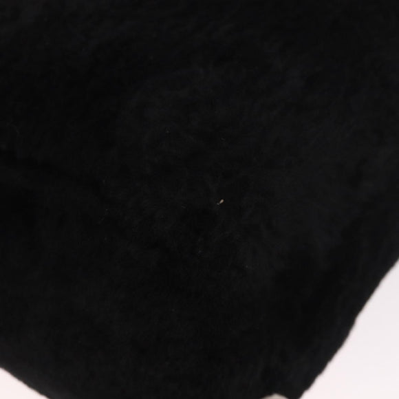 BALENCIAGA Hand Bag Fur 2way Black Auth 189725A