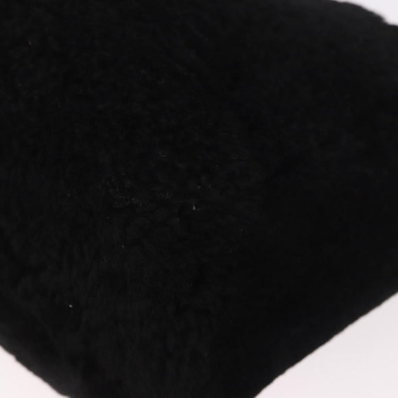 BALENCIAGA Hand Bag Fur 2way Black Auth 189725A