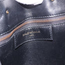 BALENCIAGA Hand Bag Fur 2way Black Auth 189725A-20