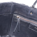 BALENCIAGA Hand Bag Fur 2way Black Auth 189725A-22
