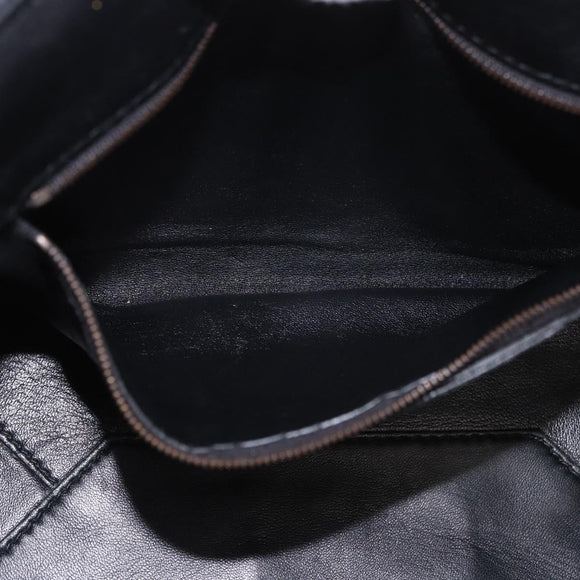 BALENCIAGA Hand Bag Fur 2way Black Auth 189725A