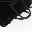 BALENCIAGA Hand Bag Fur 2way Black Auth 189725A-6