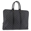 LOUIS VUITTON Damier Grafitte Porte Documents Voyage Bag N41125 LV Auth 189727-1