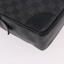 LOUIS VUITTON Damier Grafitte Porte Documents Voyage Bag N41125 LV Auth 189727-12
