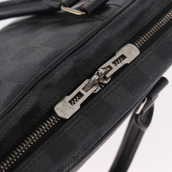 LOUIS VUITTON Damier Grafitte Porte Documents Voyage Bag N41125 LV Auth 189727