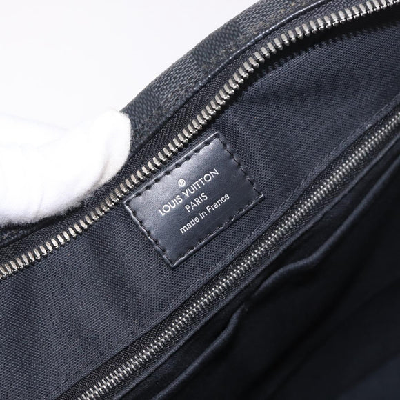 LOUIS VUITTON Damier Grafitte Porte Documents Voyage Bag N41125 LV Auth 189727