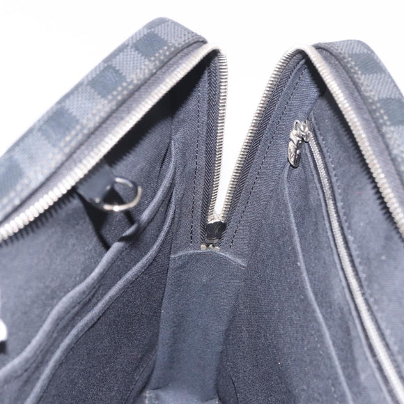 LOUIS VUITTON Damier Grafitte Porte Documents Voyage Bag N41125 LV Auth 189727