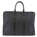 LOUIS VUITTON Damier Grafitte Porte Documents Voyage Bag N41125 LV Auth 189727-3