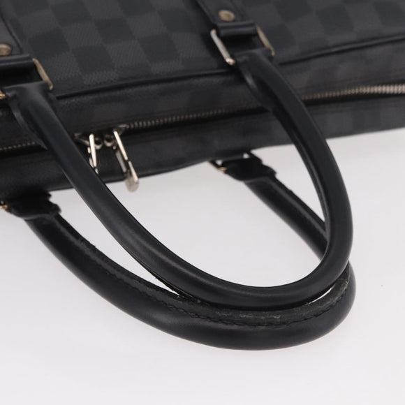 LOUIS VUITTON Damier Grafitte Porte Documents Voyage Bag N41125 LV Auth 189727