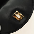 CHANEL Matelasse Backpack Lamb Skin Black Gold CC Auth 189728V-20