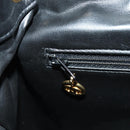 CHANEL Matelasse Backpack Lamb Skin Black Gold CC Auth 189728V-27