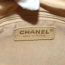 CHANEL Matelasse Chain Shoulder Bag Caviar Skin Beige Gold CC Auth 189729SV-18