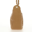 CHANEL Matelasse Chain Shoulder Bag Caviar Skin Beige Gold CC Auth 189729SV-3