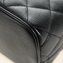 CHANEL Matelasse Standard Tote Bag Caviar Skin Black Gold CC Auth 189730SV-16
