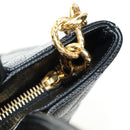 CHANEL Matelasse Standard Tote Bag Caviar Skin Black Gold CC Auth 189730SV-9