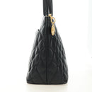 CHANEL Matelasse Standard Tote Bag Caviar Skin Black Gold CC Auth 189730SV-4