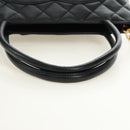 CHANEL Matelasse Standard Tote Bag Caviar Skin Black Gold CC Auth 189730SV-7
