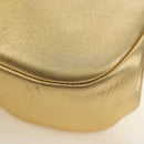 CHANEL Chain Shoulder Bag Leather Gold CC Auth 189731SM-16
