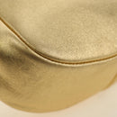 CHANEL Chain Shoulder Bag Leather Gold CC Auth 189731SM-17