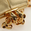CHANEL Chain Shoulder Bag Leather Gold CC Auth 189731SM-9