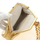 CHANEL Chain Shoulder Bag Leather Gold CC Auth 189731SM-19