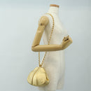 CHANEL Chain Shoulder Bag Leather Gold CC Auth 189731SM-26