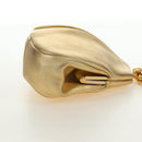 CHANEL Chain Shoulder Bag Leather Gold CC Auth 189731SM-4