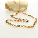 CHANEL Chain Shoulder Bag Leather Gold CC Auth 189731SM-7
