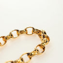 CHANEL Chain Shoulder Bag Leather Gold CC Auth 189731SM-14