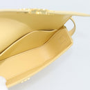 CELINE Triomphe Shoulder Bag Leather Ivory Gold Auth 189733SM-18