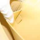 CELINE Triomphe Shoulder Bag Leather Ivory Gold Auth 189733SM-11