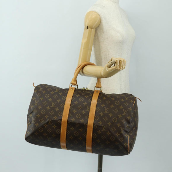 LOUIS VUITTON Monogram Keepall 45 Boston Bag M41428 LV Auth 189735V