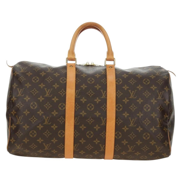 LOUIS VUITTON Monogram Keepall 45 Boston Bag M41428 LV Auth 189735V