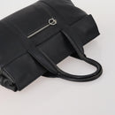 Salvatore Ferragamo Hand Bag Leather 2 Set Black Brown Auth 189737-5