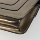 BVLGARI Serpenti Shoulder Bag Leather Gold Auth 189741A-17