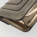 BVLGARI Serpenti Shoulder Bag Leather Gold Auth 189741A-9