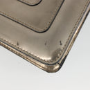 BVLGARI Serpenti Shoulder Bag Leather Gold Auth 189741A-10